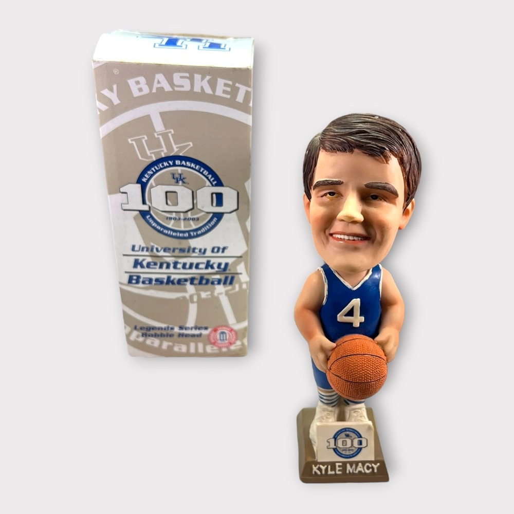 Vintage University Of Kentucky Kyle Macy Bobble Head 2002 Legend Series Wildcats